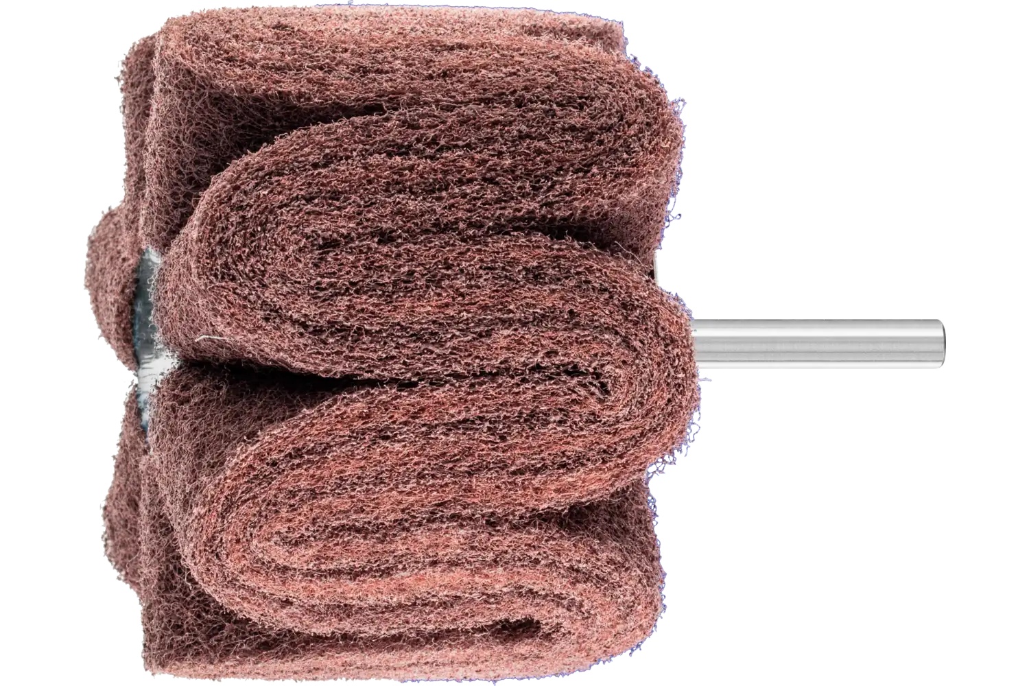 Picture of Pferd Polinox® Mounted Flap Wheel, 3" X 2, 280 Grit, Corrugated, 1/4" Shank, Aluminum Oxide